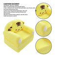 thumbnail image 3 of 2 In 1 Kids Sofa Fold Out, Wide Armrest And Zipper Design, Soft Plush Material, Cartoon Foldable Kids Sofa for Reading, Relaxing, Playing or Sleeping, 3 of 8