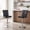 Black + Silver, variant on Bar Stools Set of 2, White Crocodile Leather Lift Bar Chairs, Armless Faux Leather Upholstered Bar Stools, for Kitchen Island, Dining Area - Silver