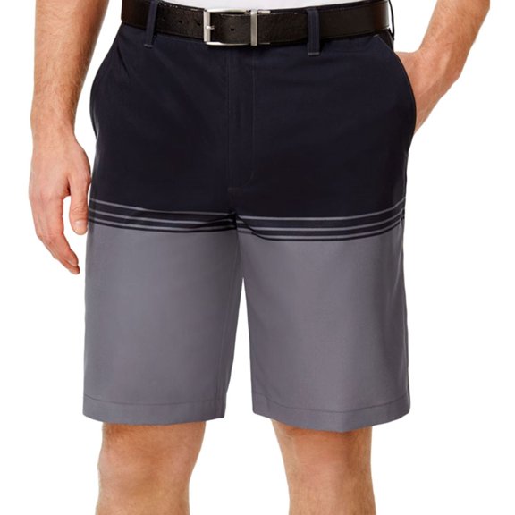 Greg Norman Mens Colorblock Casual Walking Shorts, Grey, 32