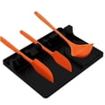 thumbnail image 4 of Cubiertos De Silicona Negra Con 6 Ranuras, Tablero De Almacenamiento, Cucharas, Cuchillos, Tenedores, Soporte Colgante Para Cubiertos, Estante Para Cocina Y Comedor Yuarrent HA017658-00, 4 of 7