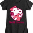 thumbnail image 3 of Peanuts - Self Love Belle - Toddler and Youth Girls Fitted Short Sleeve Graphic T-Shirt, 3 of 6