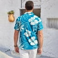 thumbnail image 4 of HAOMEILI Men's Hawaiian Shirt Short Sleeve Floral Button Down Shirts Tropical Holiday Beach Shirts, 4 of 7