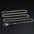 thumbnail image 4 of K-KED Real 925 Sterling Silver Necklace Women Men 3mm Wheat Link Chain 20 to 26inchL-26in, 4 of 7
