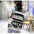 thumbnail image 4 of Juego de mochila Kawaii de 5 uds para niñas adolescentes, bonitas mochilas escolares de 17 pulgadas con bolso de hombro, caja de lápices, bolso de mano, bolso pequeño, negro, 4 of 5