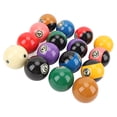 thumbnail image 1 of Billiard Balls, Professional Pool Balls Set High Flexibility Vibrant Color High Friction Resistance 2.25in  for Practice, 1 of 7