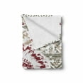 thumbnail image 2 of Art Soft Flannel Fleece Throw Blanket, Retro Style Eagle Heart Chief Trail Grunge Effect and Geometric Motif, Cozy Plush for Indoor and Outdoor Use, 60" x 80", Sage Green Ruby and Tan, by Ambesonne, 2 of 6