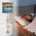 thumbnail image 4 of Non-Ticking Silent Wall Clocks Battery Operated Personalized Decor Clock for Living Room,Bedroom-Wooden Wall With Distressed And Weathered(16inch), 4 of 4
