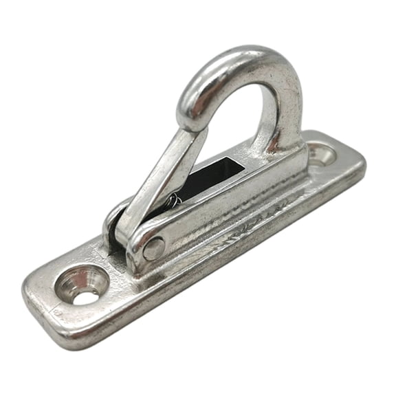 FEISHENTT Dog Hooks for Wall, Dog Tie Out in The Yard, Indoor Dogs Leash Hook, Stainless Steel Construction Silver 7X1.75CM