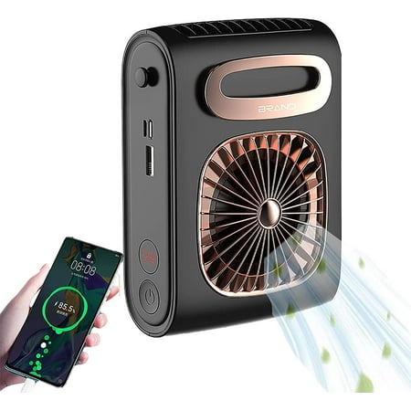 

10000mAh rechargeable portable waist clip fan personal fan super powerfull wind long endurance work cooling and heatstroke preven