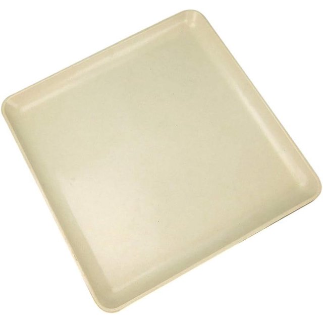 Soucoupe pour Plantes, Base de Pot de Fleurs Carrée Conteneur d'Eau Plateau pour Plantes Décoration Intérieure Blanche 31cm