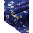 thumbnail image 5 of INSPIRE CHIC Women's Dress Floral Flutter Sleeves V Neck Smocked Ruffle Casual Dresses Deep Royal Blue M, 5 of 6