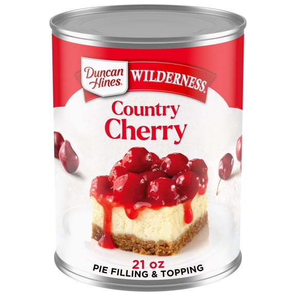 Duncan Hines Wilderness, Country Cherry Pie Filling and Topping, Ready to Use, 21 oz.