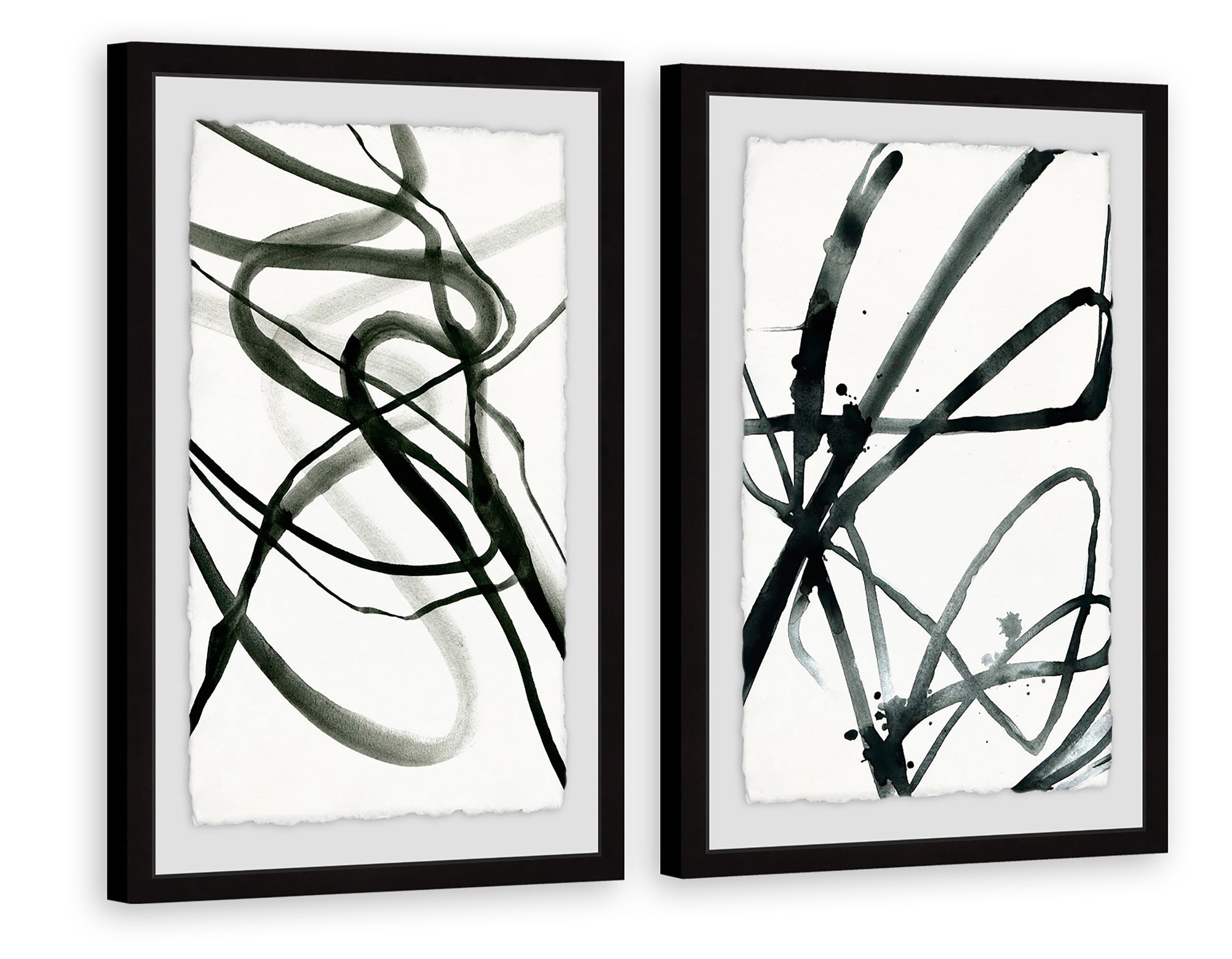 Marmont Hill Toxic Lines Diptych, 12" x 16"
