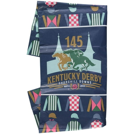 Kentucky Derby 145 54" x 96" Jockey Paper Table Cover - No Size