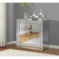 thumbnail image 3 of Global Furniture USA Hollywood Glam Mirrored Large 3 Drawer Side Table, 3 of 3