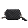 thumbnail image 2 of Bolsa Bolsos cruzados de moda PU Mujeres Cadenas de borlas de hombro pequeño (Negro) Tmvgtek Para estrenar, 2 of 3