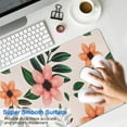 thumbnail image 4 of Pink and Orange Flowers&nbsp;pad Mousewaterproof,rubber+multispandexwashable Gaming Mouse PadDesk Pad for Office Home Game 31.5x15.7inches, 4 of 7