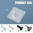 thumbnail image 5 of Pack of 30 Heavy Duty Adhesive Hook for Tension Rods Wall Mount Drillless Damage Release, 5 of 12