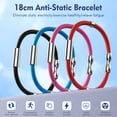thumbnail image 4 of Tignapoo Anti-Static Wristband for Women, Red Silicone, 18cm Length, Lightweight 20g, Compact 6x6x1cm Packaging, 4 of 6