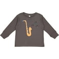 thumbnail image 3 of Inktastic Saxophone Player Music Gift Girls Long Sleeve Toddler T-Shirt, 3 of 5