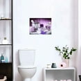 thumbnail image 4 of Purple Bathroom Decor Wall Art Lavender Spa Pictures Zen Spiritual Relax Calm Canvas Prints Painting Modern Framed Artwork for Home Bedroom Living Room Yoga Meditation Room 16"x12", 4 of 6