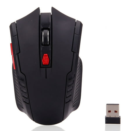 Zimtown 6 Buttons 2.4GHz Wireless USB Receiver Optical Gaming Mouse Mice For (Best Gaming Mouse For Macbook Pro)
