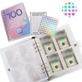 thumbnail image 4 of LCXmlly 100-day Savings Challenge Envelope Challenge Kit Fun Money Saving Planner with Glitter Envelopes, 4 of 9