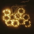 thumbnail image 4 of Guirnalda de luces LED para cortina, decoración de festivales, 8 modos, control remoto por USB, luces de hadas para bodas, fiestas, luces navideñas, 4 of 5