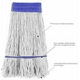 thumbnail image 5 of Bonison Loop-End Cotton String Mop Head apply O-Cedar Wringer Style Replacement Mop Head with Looped Ends and Yarn Tailband, White, 5 of 8