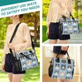 thumbnail image 5 of FORMRS Insulated Lunch Bag for Work School Unisex Large Capacity Cooler with Shoulder Strap, Cartoon Cute Cat, 5 of 6