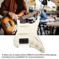 thumbnail image 4 of Electric Guitar Pickguard White Loaded Guitar Pickguard Scratch Plate for Practice Performance SSH20, 4 of 8