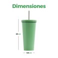 thumbnail image 3 of Termo para Cafe y Agua de Acero Inoxidable GAON Tapa para Frio y Caliente Acabado Matte 710 ml Verde, 3 of 4