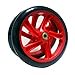 thumbnail image 3 of 2PCS 200mm Adult Scooter Wheels with Abec 9 Bearings for Razor and Adult Kick Scooters (Red), 3 of 4