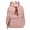 Pink, variant on Canvas Backpack for Women Leather Backpack Womens Work Backpack Cute Travel Backpack with Chest Strap Washable Backpack Backpacks for Black, Red One Size