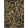 thumbnail image 2 of Handcraft Rugs-Modern Contemporary Brand New Area Rugs-Abstract Carpet with Wavy Swirls -Shed free Sage Green/Ivory/Mocha2x 3 feet Doormat, 2 of 8