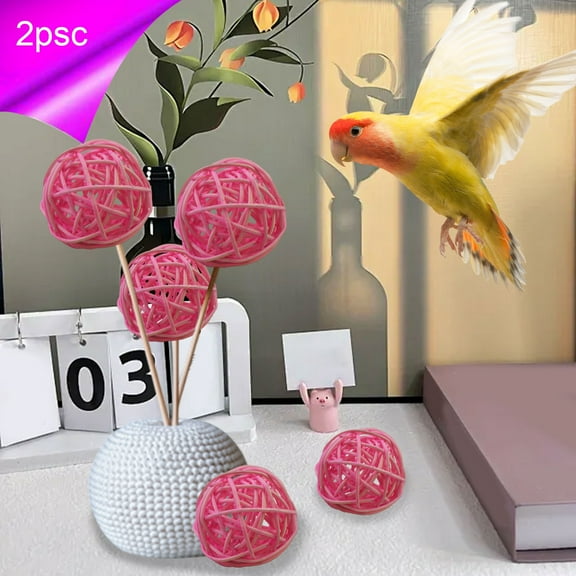 YOHAVEN 5CM Sepaktakraw Rattan Decorative Balls, Multi-Color Vase Filler and Table Centerpiece, Holiday Party Decor for Weddings, Showers, Christmas