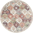 thumbnail image 2 of Moynesa 5'Round Moroccan Trellis Washable Rug - Round Rug 5ft Soft Non-Slip Circle Area Rugs for Bedroom Non-Shedding Distressed Throw Carpet for Living Room Bathroom Nursery Kitchen Orange, 2 of 6