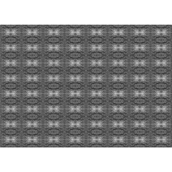 Ahgly Company Indoor Rectangle Patterned Gunmetal Gray Area Rugs, 7' x 9'