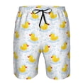 thumbnail image 3 of Pofeuu Yellow Rubber Duck Prin Men's Swim Trunks Quick Dry Bathing Suit Swimming Board Shorts Mesh Lining Beach Swimwear-3X-Large, 3 of 6
