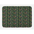 thumbnail image 1 of Cactus Print Bath Mat, Colorful Layout of Different Shapes of Cacti with Flowers, Plush Bathroom Decor Mat with Non Slip Backing, 29.5" X 17.5", Charcoal Grey Multicolor, by Ambesonne, 1 of 2