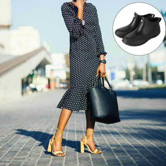 Worgeous 1 Pair Wear-resistant Work Shoes Kitchen Low-Top Shoes Waterproof Labor Boots