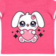 thumbnail image 4 of Inktastic Valentine Bunny Baby Heart Girls Toddler T-Shirt, 4 of 5