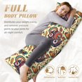 thumbnail image 4 of Naloa Fashion Hippie Girl Super Soft 20x60 Body Pillow Case,Long Side Hidden Zipper（PILLOWS ARE NOT INCLUDED）, 4 of 6