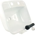 thumbnail image 3 of JR Sink 95351 Single Bowl; Rectangular; 14-1/4 Inch Width x 11-1/2 Inch Depth Cut-Out Dimension; With Faucet Mount; White; Single, 3 of 3