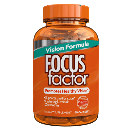 Focus Factor Vision Formula 60ct - Eye Supplement feat. Lutein & Zeaxanthin for Healthy Vision (BB 5/2025)