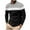 Black, variant on ZCFZJW Mens Striped Color Patchwork Crewneck Sweatshirts Casual Long Sleeve Regular Fit Graphic T-Shirts Trendy Cozy Athletic Pullover Tops L