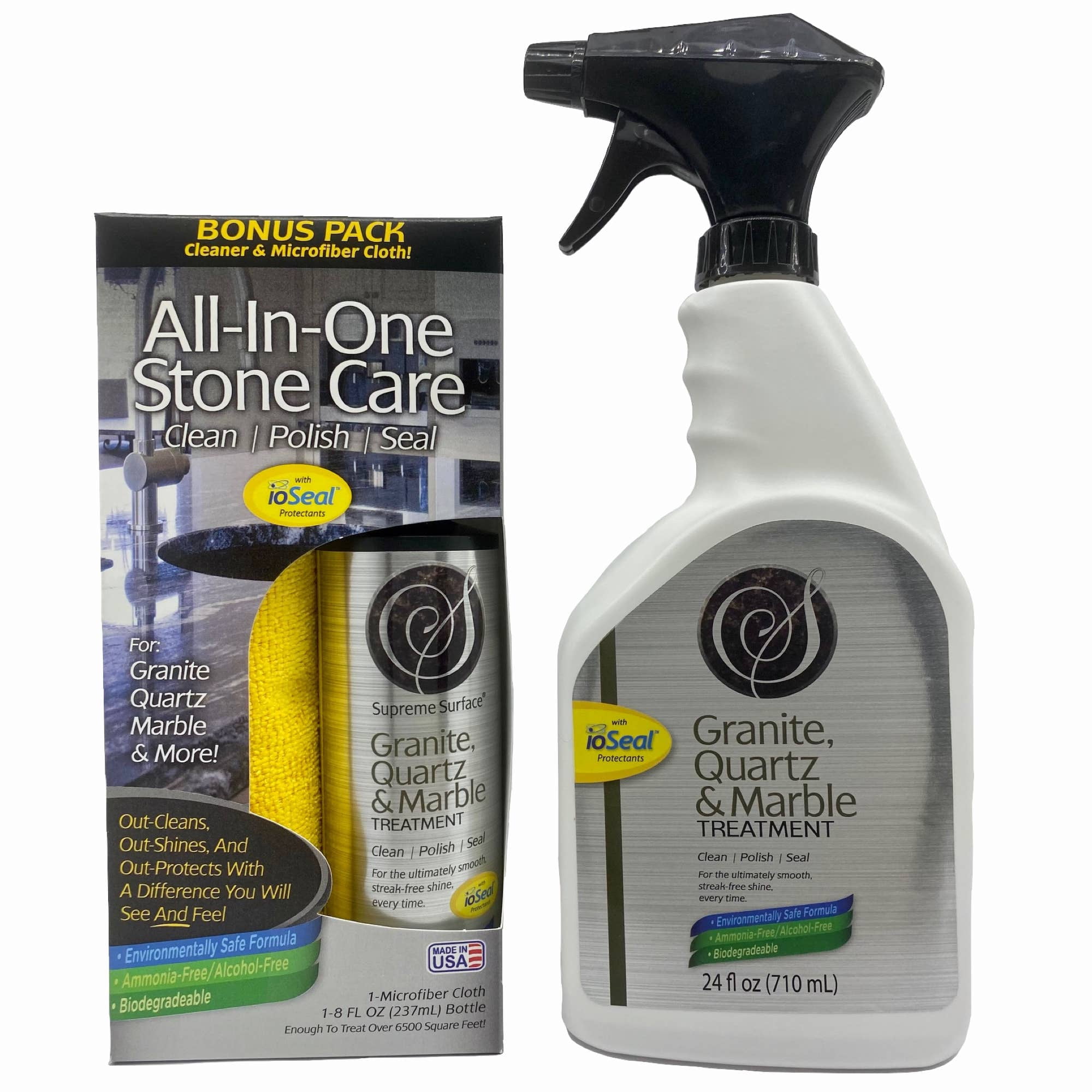 Supreme Surface Granite, Quartz & Marble Cleaner Sealer Polish