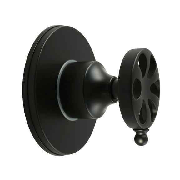 Kingston Brass KS3030RX Belknap Single-Handle Three-Way Diverter Valve with Round Trim Kit, Matte Black