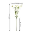 thumbnail image 3 of Efavormart 2 Bushes | 33" Long Stem Artificial Silk Poppy Flower Bouquet Spray - Ivory, 3 of 5