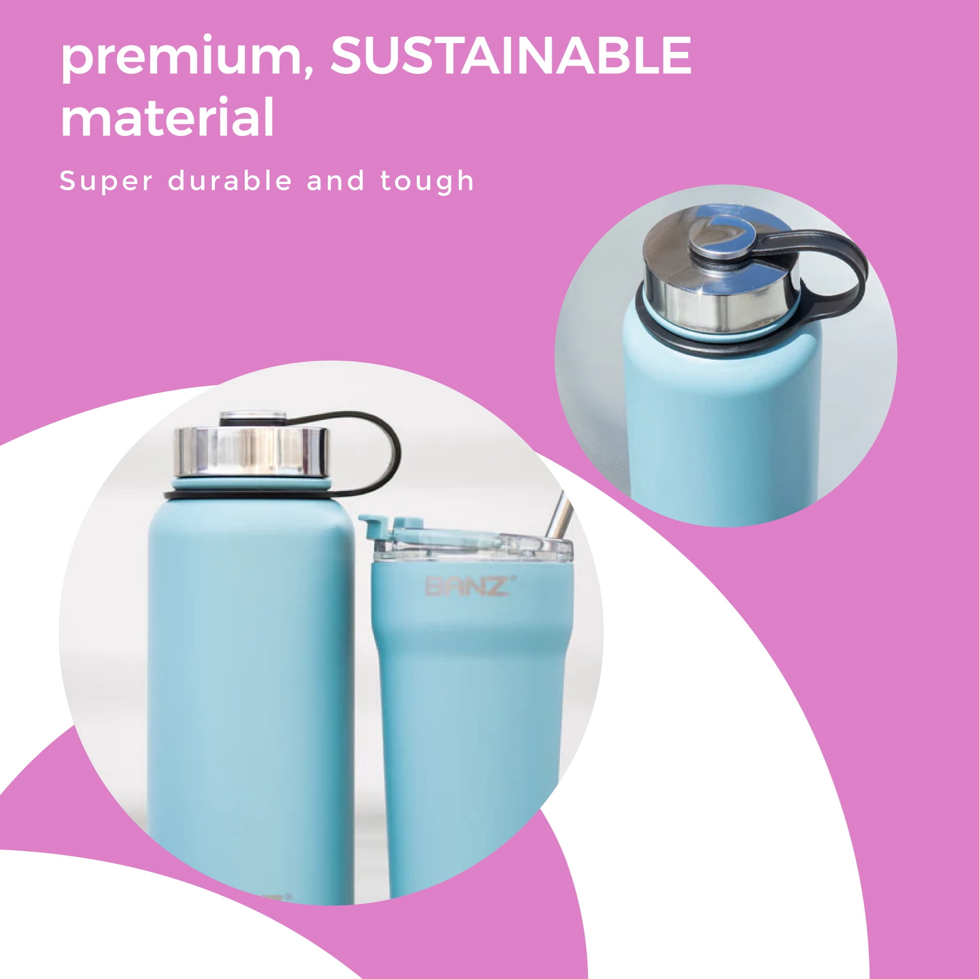 Stainless Steel Water Bottle 32oz - 32oz - Navy